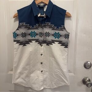 Brooks & Dunn Sleeveless Aztec Shirt